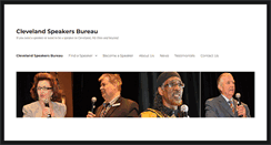 Desktop Screenshot of clevelandspeakersbureau.com