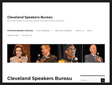 Tablet Screenshot of clevelandspeakersbureau.com